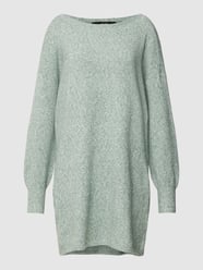 Gebreide jurk met boothals, model 'DOFFY' van Vero Moda Groen - 15