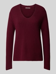 Strickpullover aus Kaschmir mit U-Boot-Ausschnitt von (The Mercer) N.Y. Bordeaux - 7