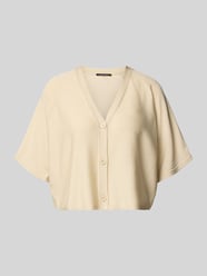 Cropped Strickjacke mit Knopfleiste von comma Gold - 45