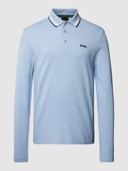 Poloshirt mit Kontraststreifen Modell 'Plisy' von BOSS Green Blau - 10