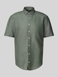 Koszula lniana o kroju slim fit z listwą guzikową od Jake*s - 30