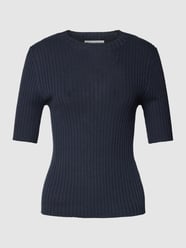 T-Shirt mit Strukturmuster von Marc O'Polo Blau - 25