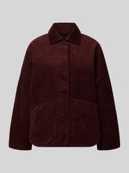 Lange jas met cordstructuur van pure katoen model 'Hekordi' van OPUS Bordeaux - 30