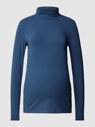 Umstands-Longsleeve mit Rollkragen Modell 'MIA' von Mamalicious Blau - 6
