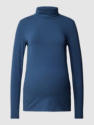 Umstands-Longsleeve mit Rollkragen Modell 'MIA' von Mamalicious Blau - 27