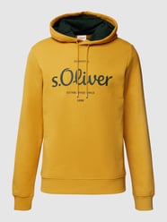 Hoodie mit Label-Print von s.Oliver RED LABEL Gelb - 18