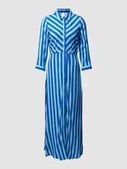 Overhemdjurk met all-over motief, model 'SAVANNA' van YAS Blauw - 27