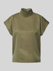 Bluse mit Stehkragen Modell 'ALARIA' von Drykorn Grün - 3