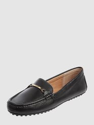 Loafer van leer van Lauren Ralph Lauren Grijs / zwart - 37