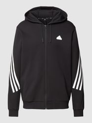 Sweatjacke mit labeltypischen Galonstreifen von ADIDAS SPORTSWEAR Schwarz - 42
