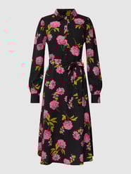 Blousejurk met all-over motief van Pieces Grijs / zwart - 18