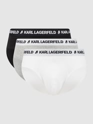 Slip met stretch in set van 3 stuks van Karl Lagerfeld Grijs / zwart - 27