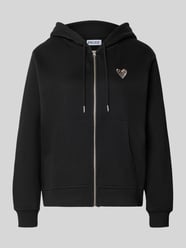 relaxed fit sweatjack van katoenmix model 'CHILLI' van PIECES - 21