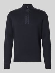 Bluza o kroju regular fit z kołnierzem i elastycznymi wykończeniami od Christian Berg Men - 31