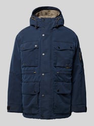 Fieldjacket mit Pattentaschen von camel active Blau - 31