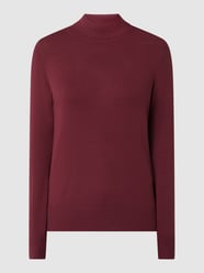 Rollkragenpullover aus Viskosemischung von s.Oliver RED LABEL Bordeaux - 47