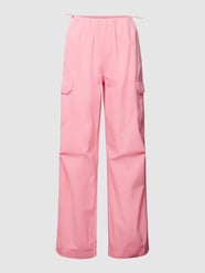 Cargohose mit elastischem Bund von Tom Tailor Denim Rosa - 4