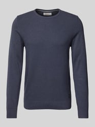 Regular Fit Strickpullover aus reiner Baumwolle mit Strukturmix von s.Oliver RED LABEL Blau - 10