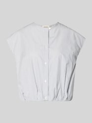 boxy fit blouse met korte mouwen van puur katoen model 'GELATINA' van Weekend Max Mara - 10