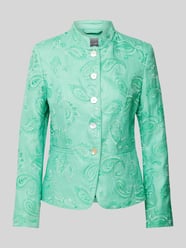 Linnen blazer met paisleymotief van WHITE LABEL Groen - 13