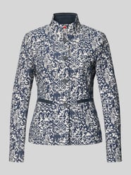 Slim Fit Blazer im Allover-Look mit Stehkragen von White Label - 21