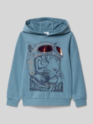 Regular fit hoodie van katoenmix van s.Oliver RED LABEL - 35