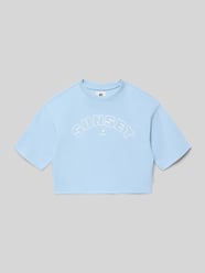 T-shirt o krótkim kroju z nadrukiem z logo od Garcia - 14