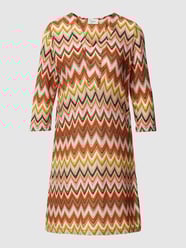 Mini-jurk met V-hals van Pinklabel Bruin - 42