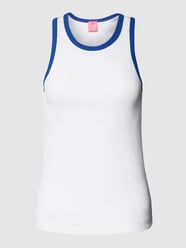 Tanktop in Ripp-Optik Modell 'RASMINE' von TheJoggConcept Weiß - 8