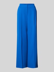 Spodnie materiałowe o kroju straight fit z zaprasowanymi kantami od Christian Berg Woman Selection - 6