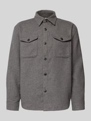 Regular Fit Hemdjacke mit Woll-Anteil Modell 'LOSEPABLO' von Selected - 46
