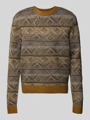 Gebreide pullover met ribboorden, model 'Klaes' van Casual Friday Groen - 31