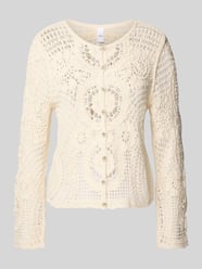 Strickjacke mit Lochstickerei Modell 'FIRO' von YAS - 19