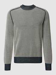 Strickpullover mit Strukturmuster Modell 'AKOPAK' von BOSS Orange Blau / Türkis - 27