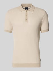 Slim Fit Poloshirt mit Strukturmuster Modell 'Brianoro' von JOOP! COLLECTION Beige - 39