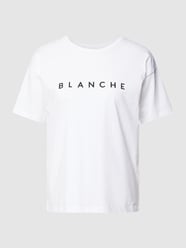 T-shirt z okrągłym dekoltem model ‘MAIN’ od Blanche Biały - 5