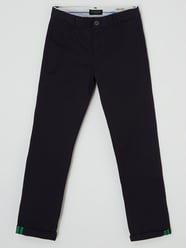 Slim Fit Chino mit Stretch-Anteil von Scotch & Soda Blau - 36