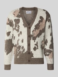 Cardigan met V-hals en knoopsluiting van JAKE*S STUDIO MEN - 35