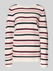 Sweter o kroju regular fit z czystej bawełny od Tom Tailor Fuksjowy - 35