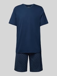 Pyjama mit geripptem V-Ausschnitt von Schiesser - 14
