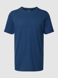 T-Shirt mit Logo-Stitching von s.Oliver RED LABEL Blau - 25