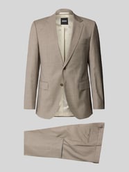 Garnitur o kroju slim fit z mieszanki żywej wełny model 'HUGE' od BOSS - 35