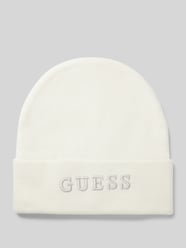 Czapka beanie z wyhaftowanym logo od Guess - 10