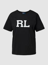T-shirt met ronde hals, model 'PRIDE' van Polo Ralph Lauren Zwart - 39