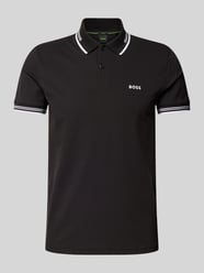 Slim fit poloshirt met labelprint, model 'Paul' van BOSS Green - 32