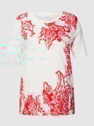 T-shirt met all-over bloemenmotief, model 'JOYFUL VIBES' van Gerry Weber Wit - 35