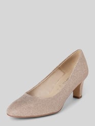 Pumps met effectgaren van Tamaris Roze - 5