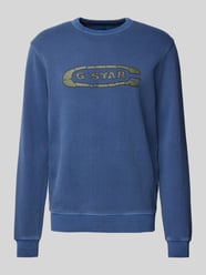 Sweatshirt mit Label-Print Modell 'Destroyed' von G-Star Raw Blau - 24