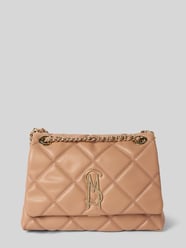 Schoudertas met labeldetail, model 'Bjolene' van Steve Madden Beige - 28
