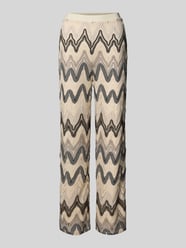 Wide Leg Weite Hose mit Allover-Muster von s.Oliver BLACK LABEL - 24